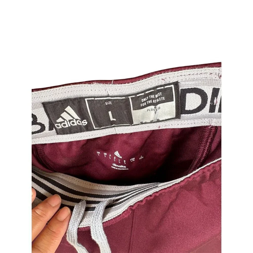 Adidas Maroon Football Padded Compression Pants Large